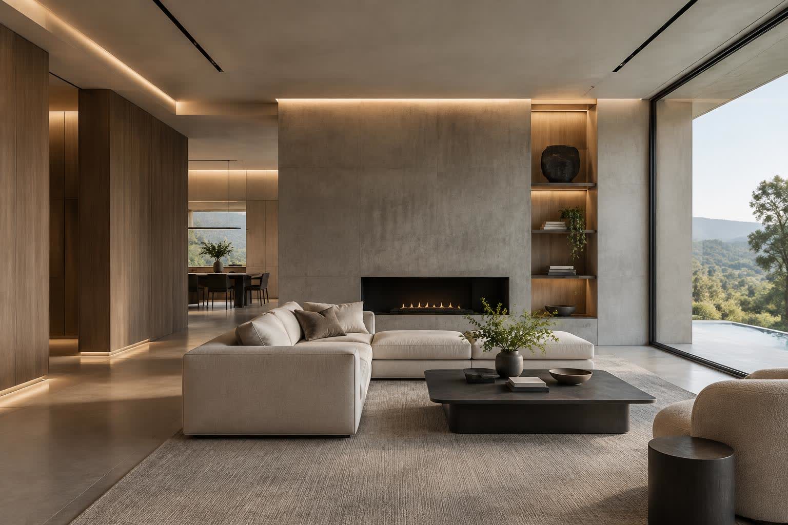 Representative photo of architectural interior lighting